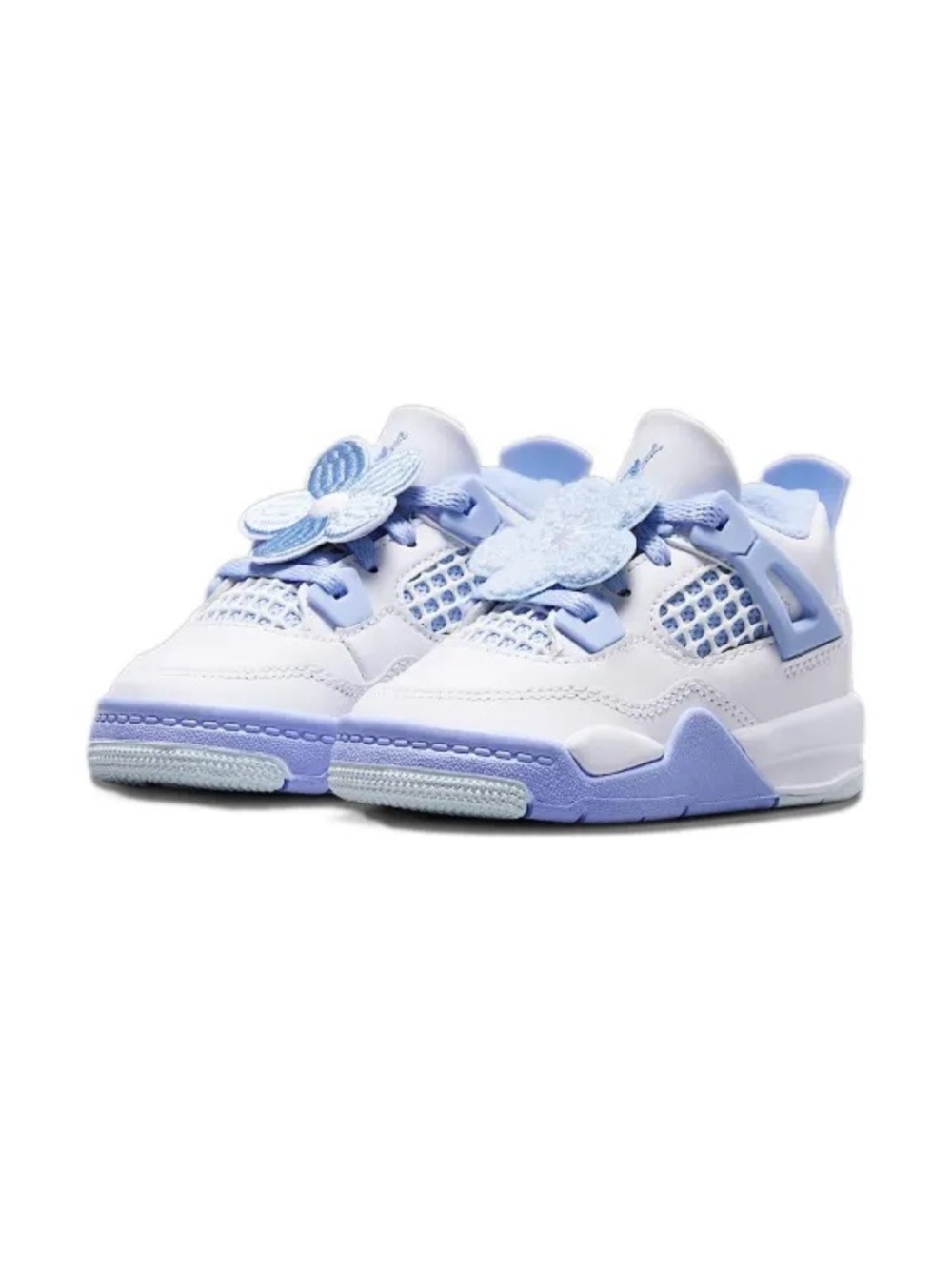 Jordan Air Jordan 4 Aluminum Floral Toddler Sneakers 3C